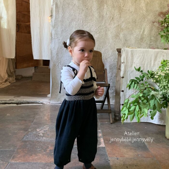 韓版秋季 73~100cm - 打底衣/黑色吊帶連身褲