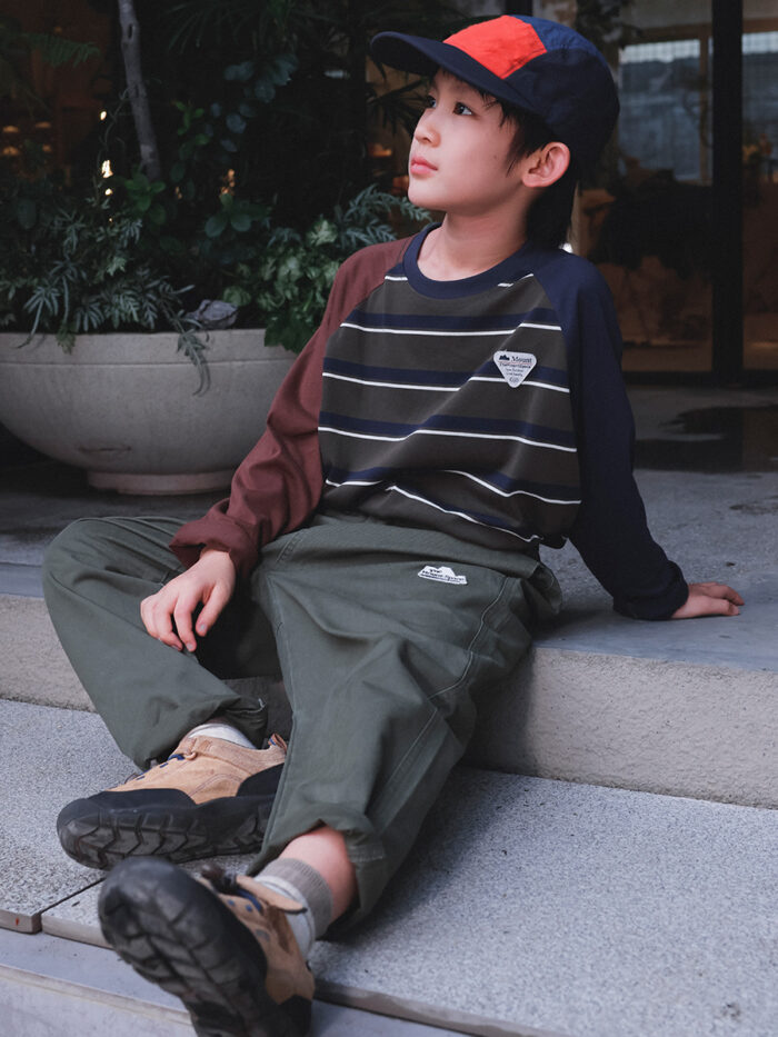 凹豆秋季110~170cm - 橫條撞色上衣 / 三色：圖片 5