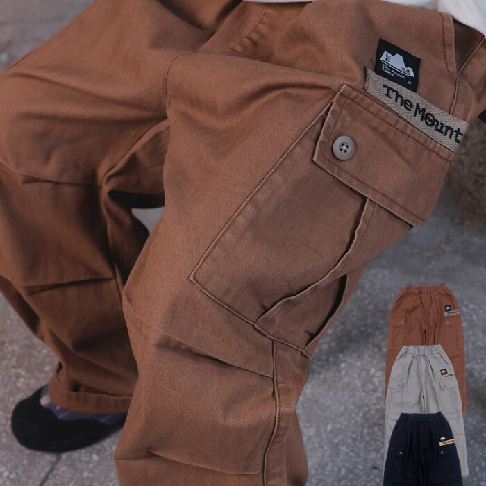 凹豆秋季110~170cm - 工裝褲 / 三色