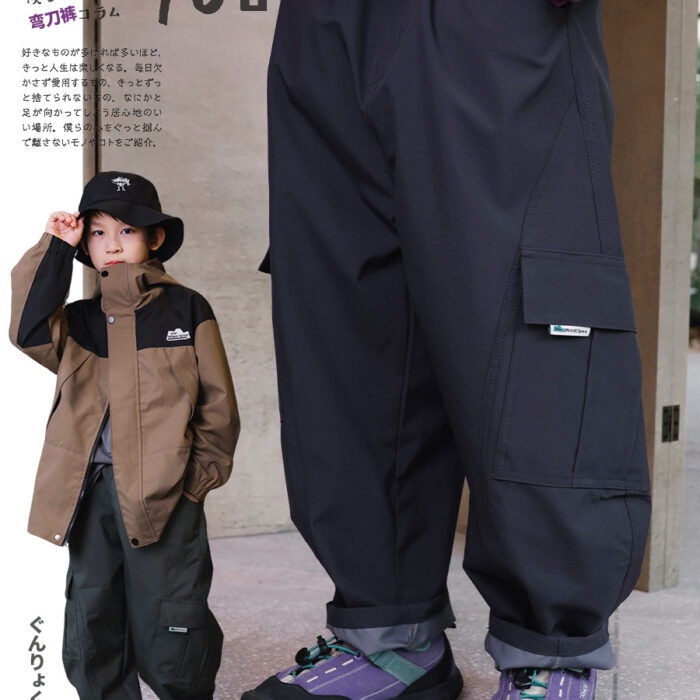 凹豆秋季110~170cm - 耐磨彎刀褲 / 二色