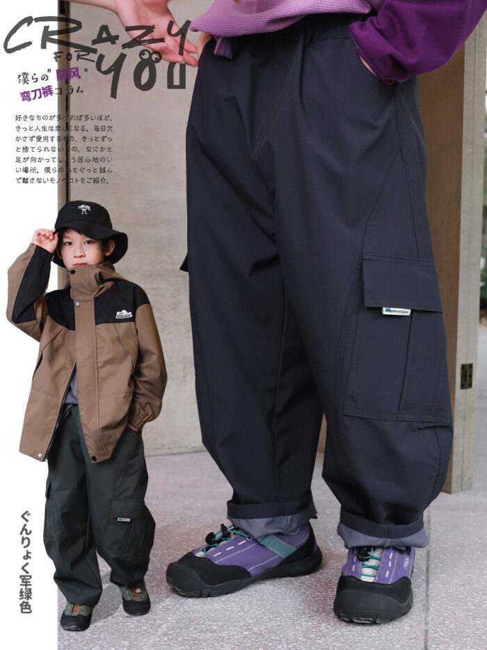 凹豆秋季110~170cm - 耐磨彎刀褲 / 二色