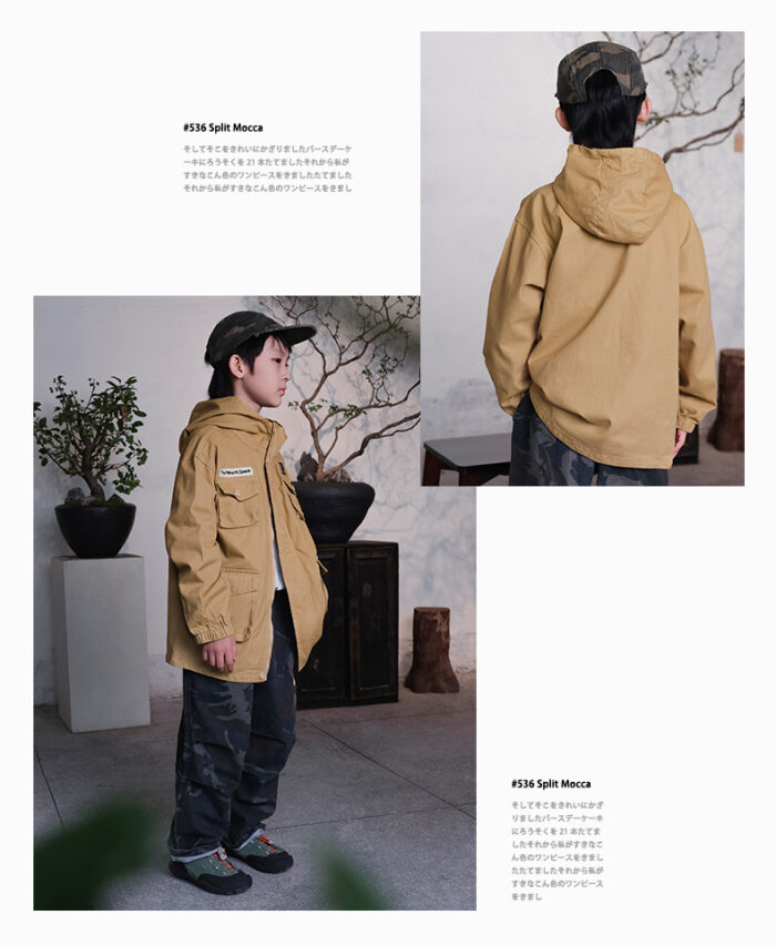 凹豆秋季100~170cm - 超日系工裝外套 / 三色：圖片 2