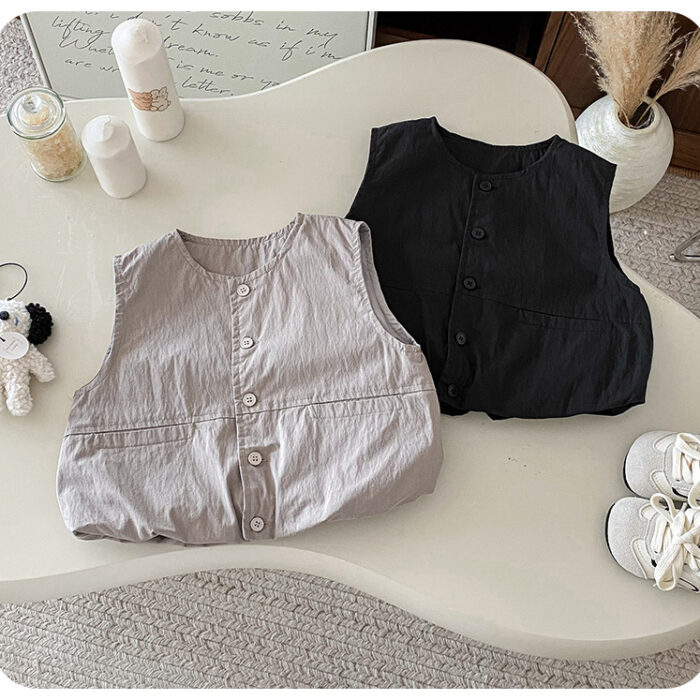 韓版秋季73~100cm - 百搭背心 / 二色
