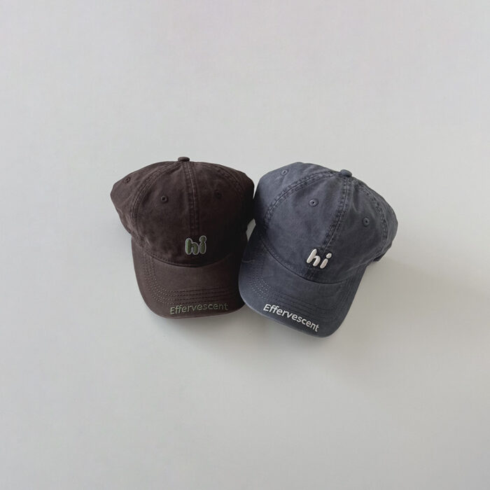秋季童帽4~12y - 英文刺繡鴨舌帽 / 7色：圖片 5