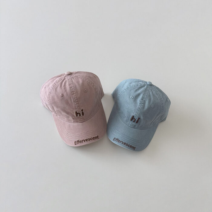 秋季童帽4~12y - 英文刺繡鴨舌帽 / 7色：圖片 6
