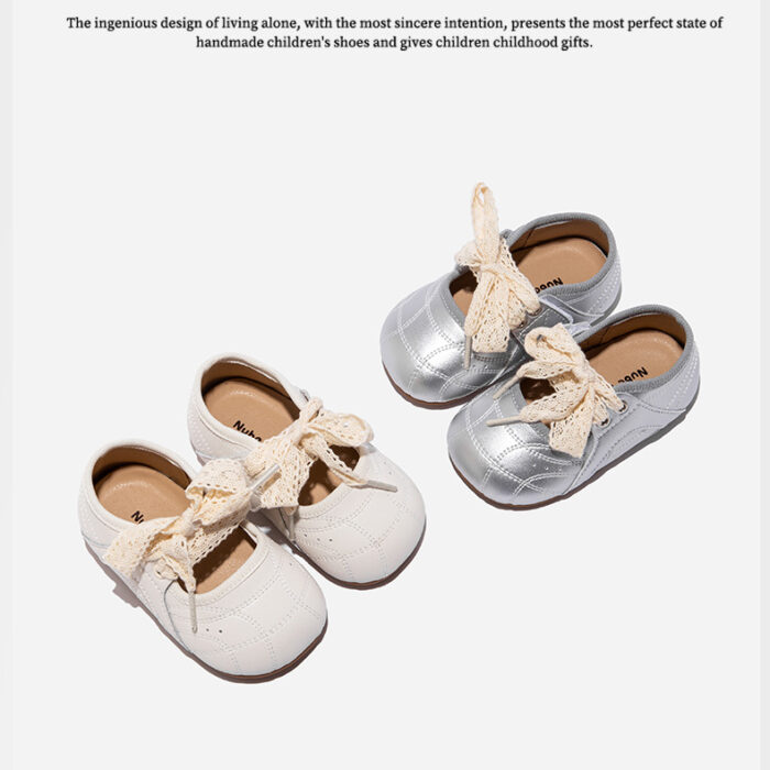 12~16.5cm - 蕾絲緞帶休閒鞋 / 二色