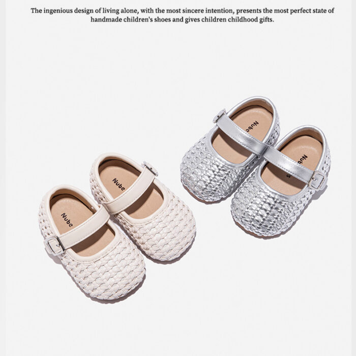 12.5~16.5cm - 編織軟底公主鞋 / 二色