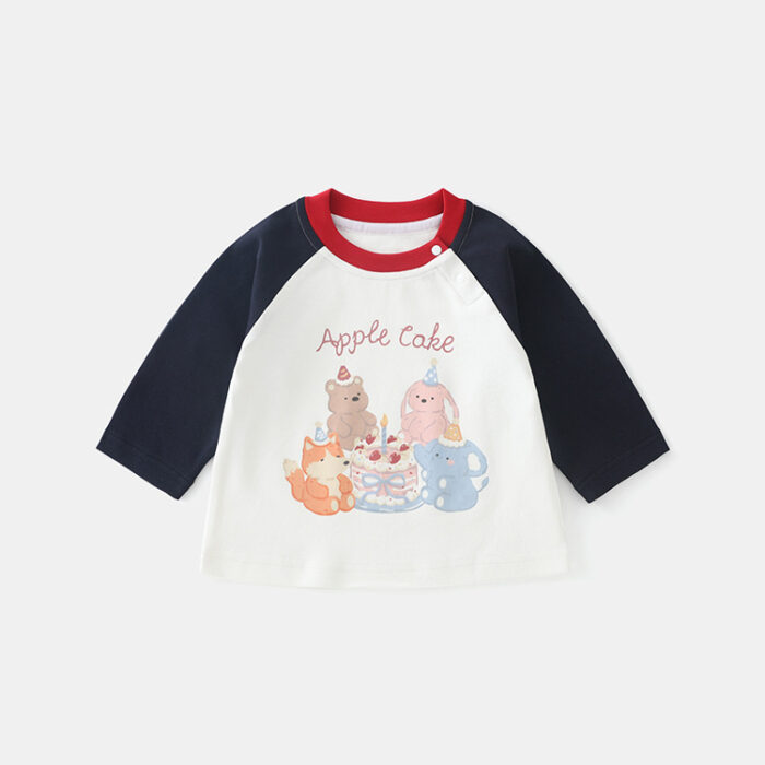 韓版秋季80~120cm - 一起吃蛋糕上衣