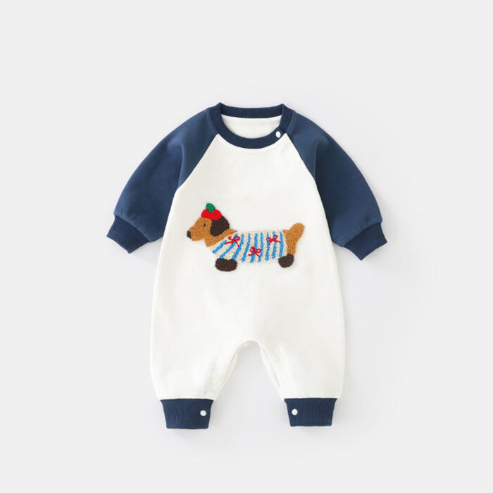 韓版秋季66~100cm - 臘腸狗狗連身衣