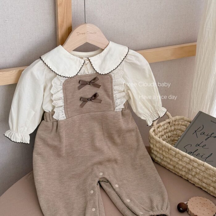 韓版秋季66~100cm - 蕾絲蝴蝶套裝