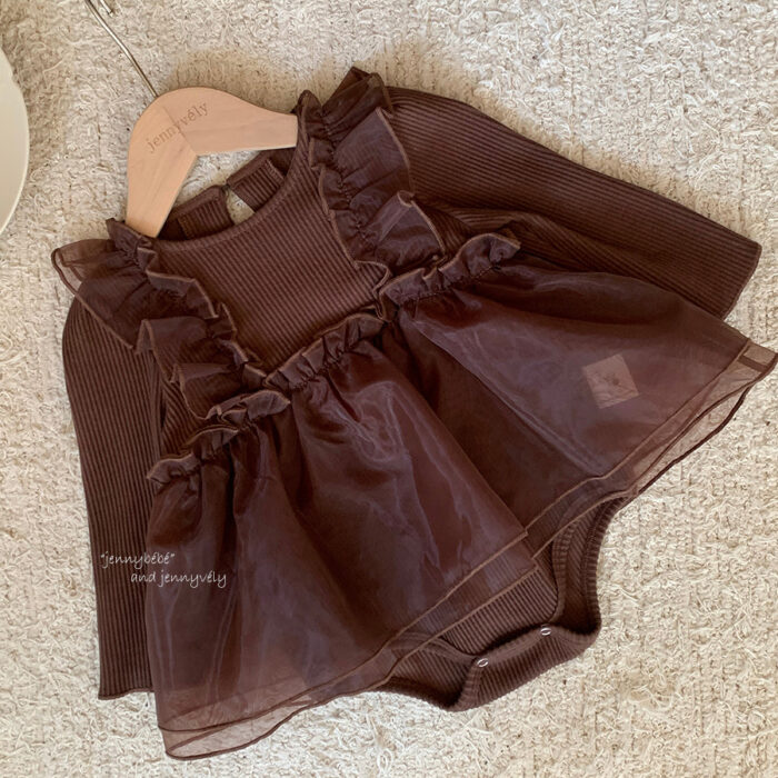 韓版秋季 66~90cm - 網紗包屁裙