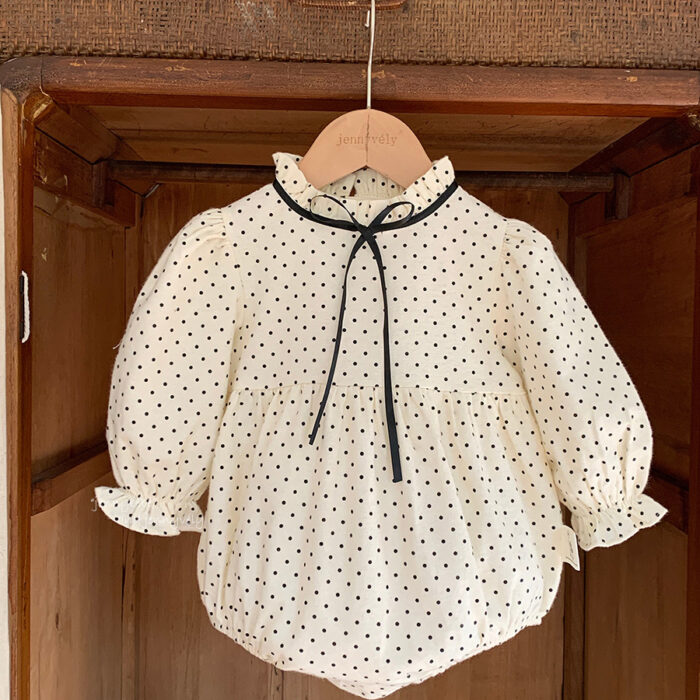 韓版秋季 66~90cm - 點點包屁衣