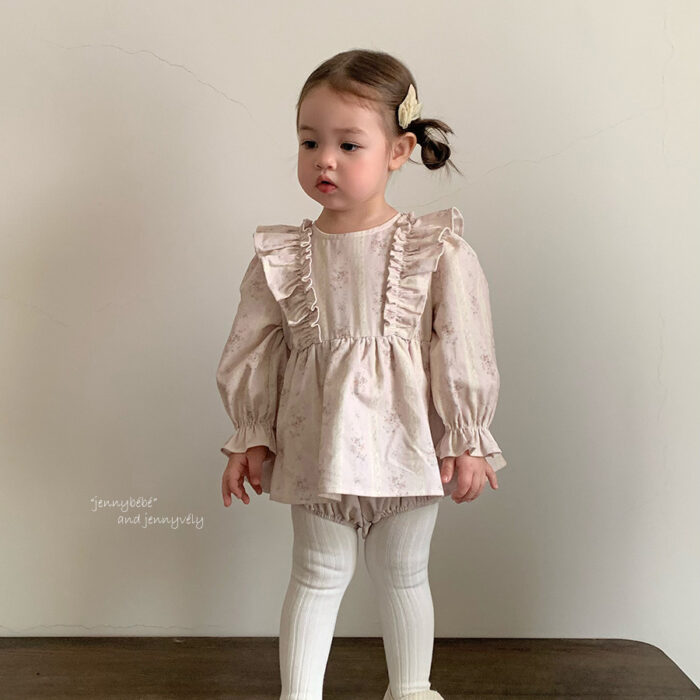 韓版秋季 66~90cm - 碎花包屁裙