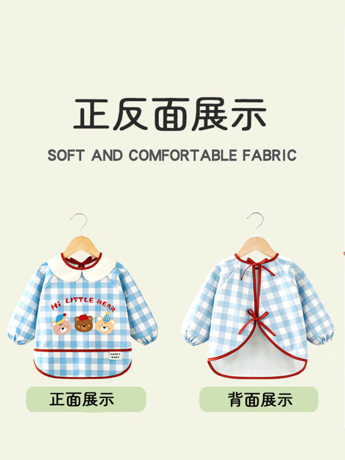 寶寶吃飯防水兜兜(長袖) / 三色：圖片 3