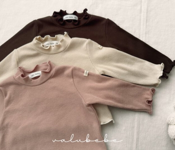 正韓冬季Babe - 捲邊打底衣 / 三色