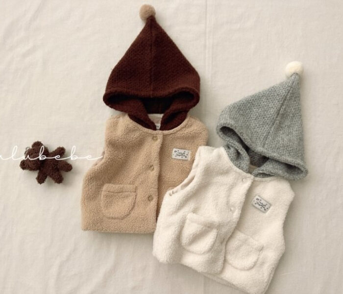 正韓冬季Babe - 精靈毛毛背心 / 二色