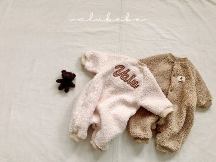 正韓冬季Babe - 毛毛連身衣 / 二色