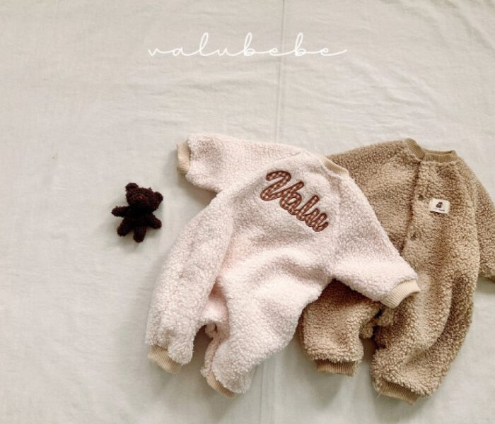 正韓冬季Babe - 毛毛連身衣 / 二色