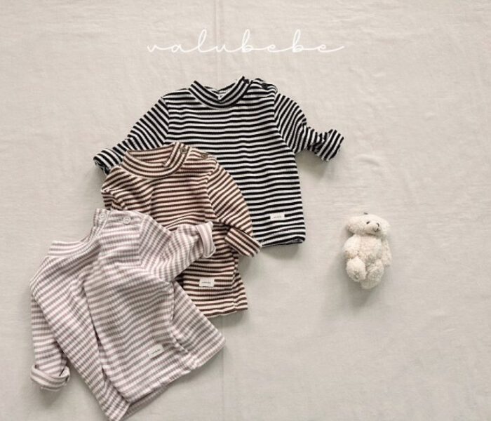 正韓冬季Babe - 橫條百搭上衣 / 三色