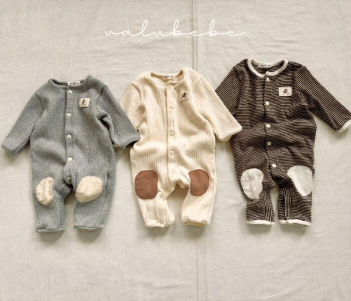 正韓冬季Babe - 拼接連身衣 / 三色