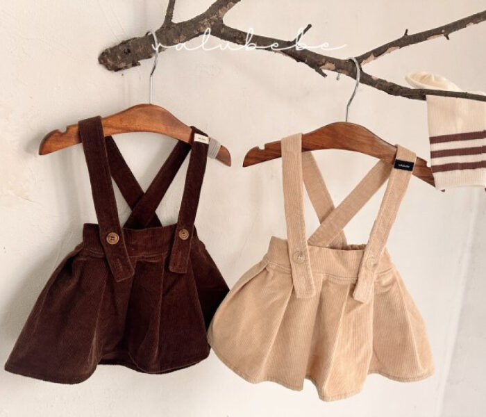 正韓冬季Babe - 吊帶裙 / 二色