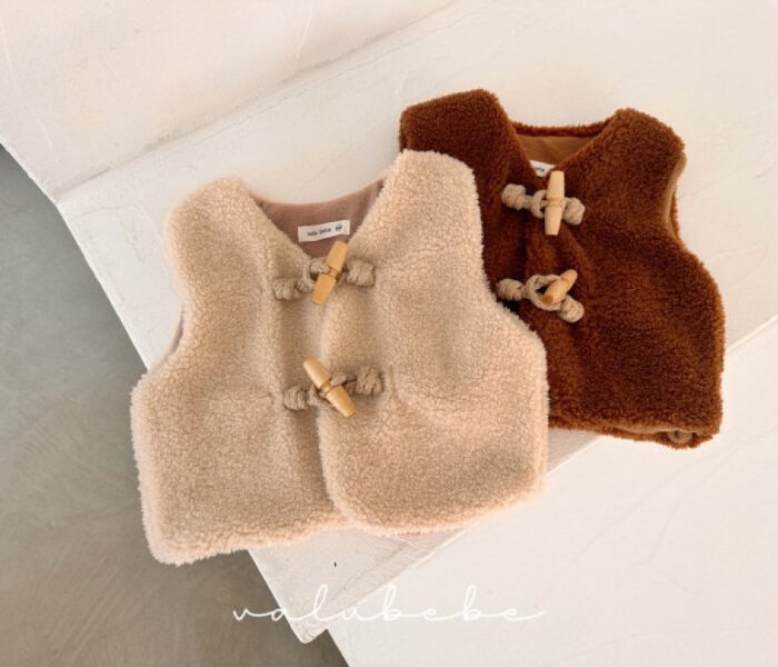 正韓冬季Babe - 毛茸茸背心 / 二色