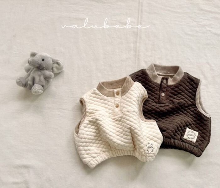 正韓冬季Babe - 百搭絎縫背心 / 二色