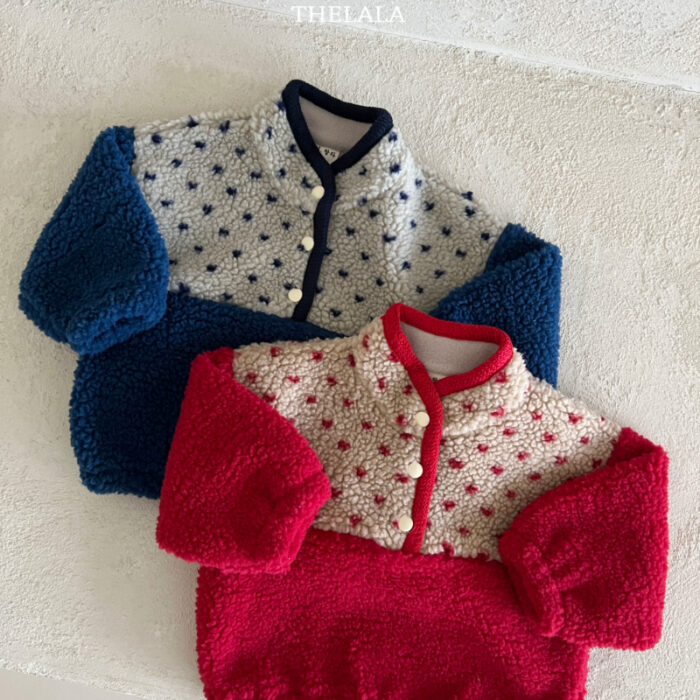 正韓冬季1~6y - 點點毛毛上衣 / 二色