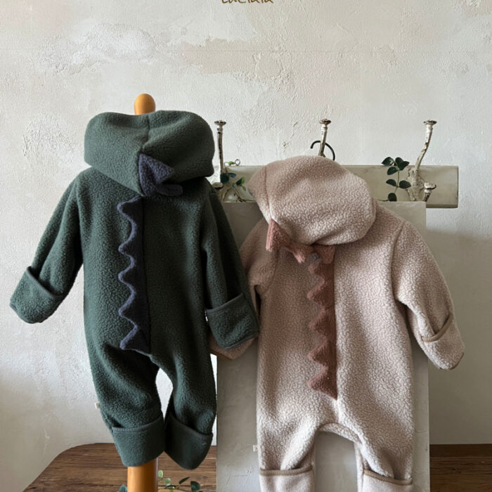 正韓冬季 0~18m - 恐龍連身衣 / 二色