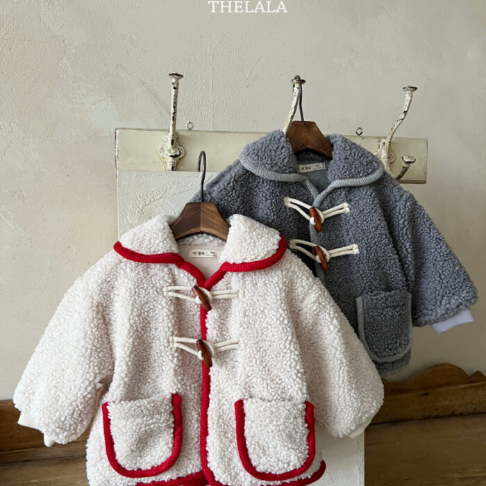正韓冬季1~6y - 毛毛牛角外套 / 二色