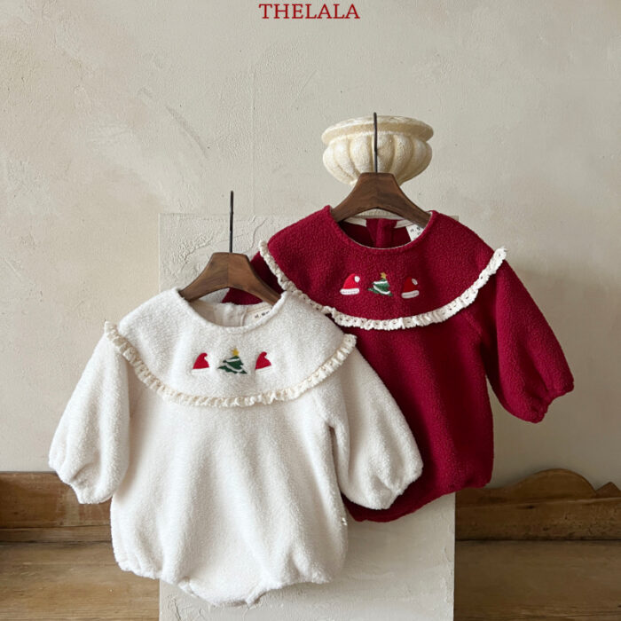 正韓冬季0~18m - 超可愛聖誕包屁衣 / 二色