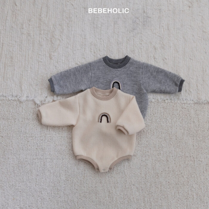 正韓冬季3~18m - 彩虹包屁衣 / 二色