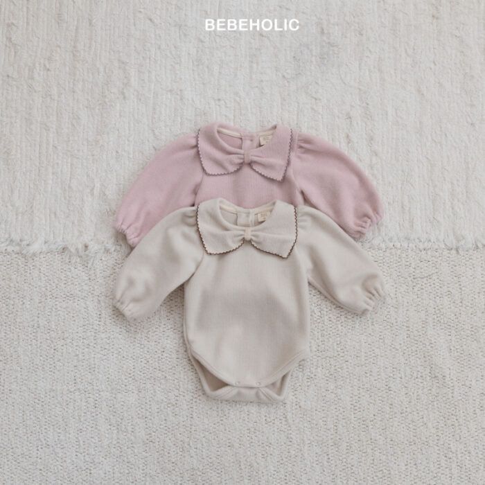 正韓冬季3~18m - 蝴蝶領包屁衣 / 二色