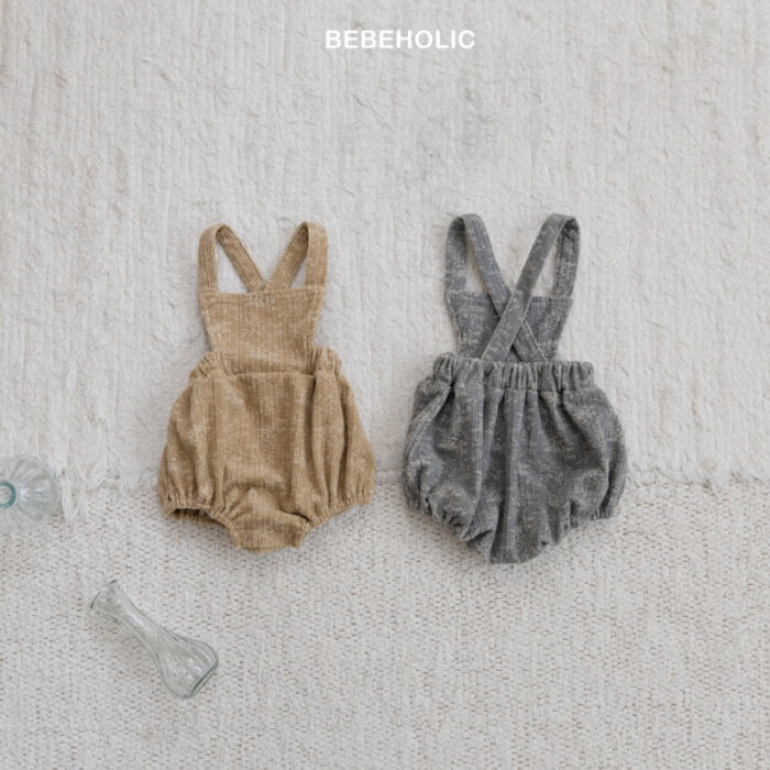 正韓冬季3~18m - 燈心絨吊帶包屁褲 / 二色