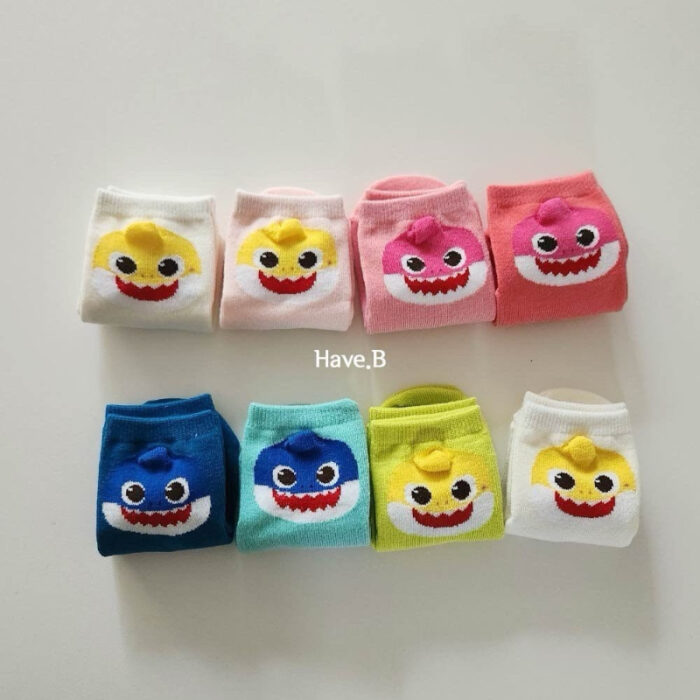 正韓冬季13~17cm - Baby Shark 素色四件一組 / 二色