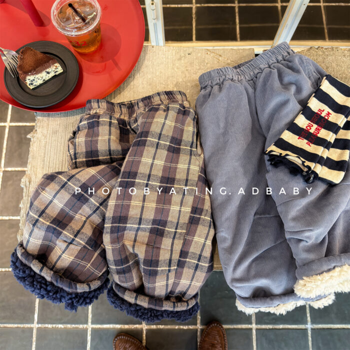 韓版冬季80~130cm - 加絨褲 / 二色