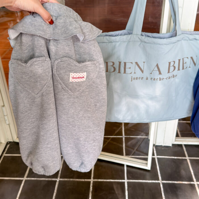 韓版冬季80~130cm - 小荷葉裙襬愛心加絨褲 / 四色