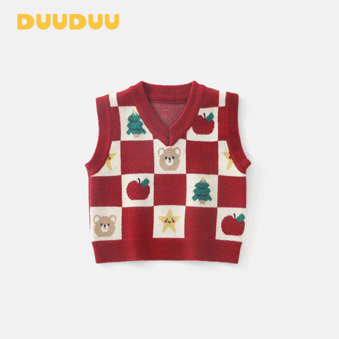 韓版冬季80~120cm - 聖誕熊熊背心