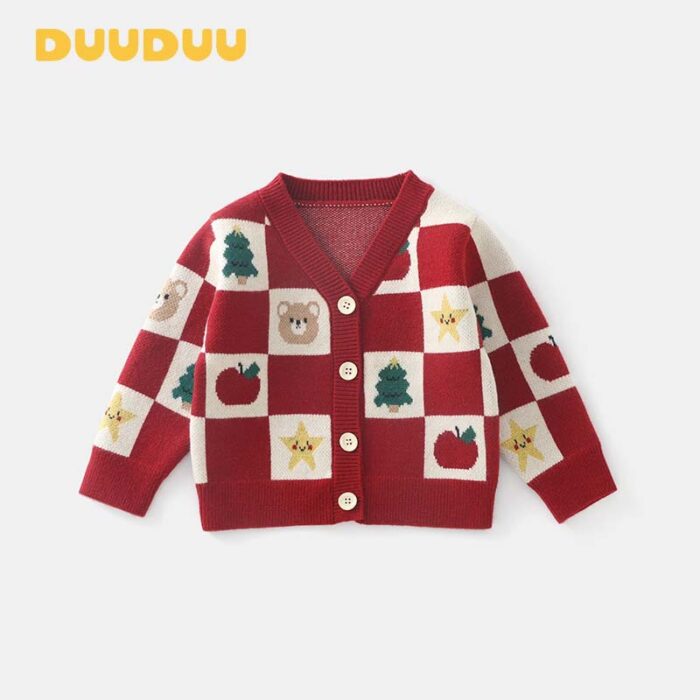 韓版冬季80~120cm - 聖誕熊熊外套