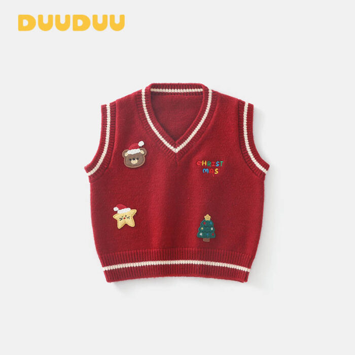 韓版冬季80~120cm - 聖誕可愛背心