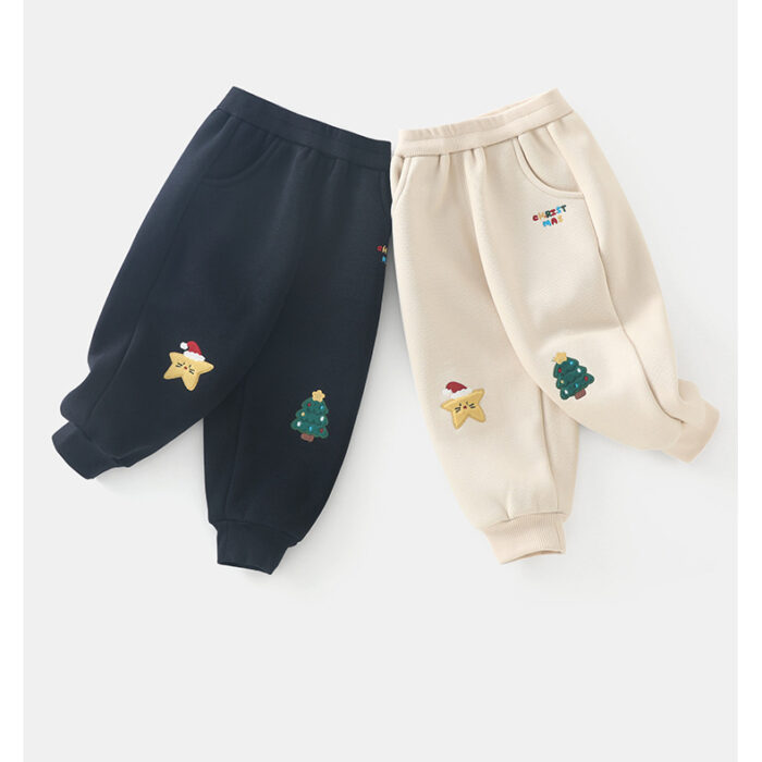 韓版冬季80~120cm - 聖誕休閒褲 / 二色