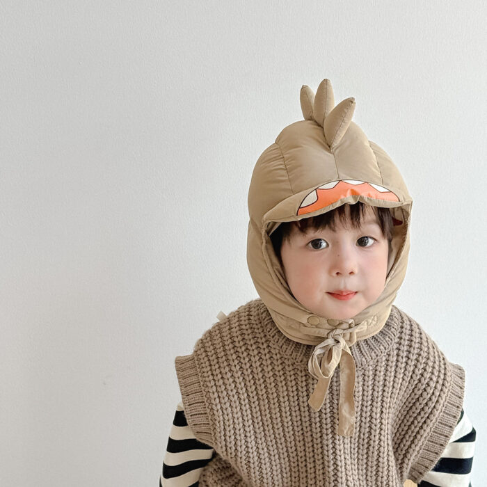 冬季童帽3~8y - 恐龍護脖帽 防風 護耳 / 6色