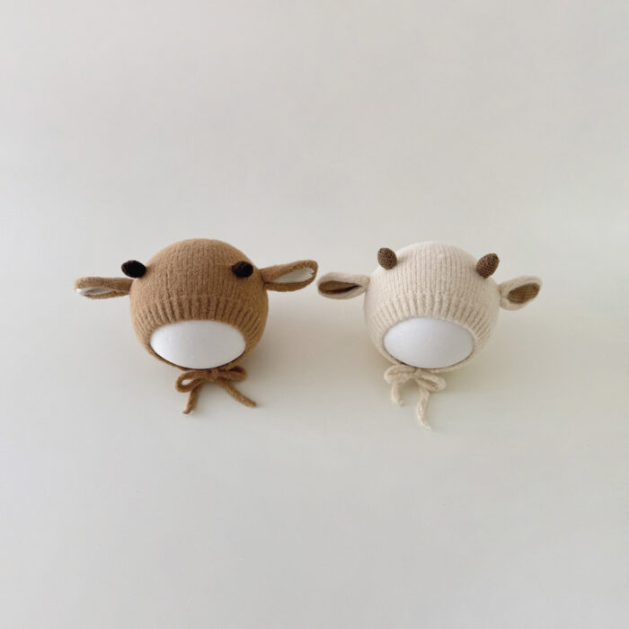 冬季童帽6m~2y - 小鹿寶寶針織帽 / 五色