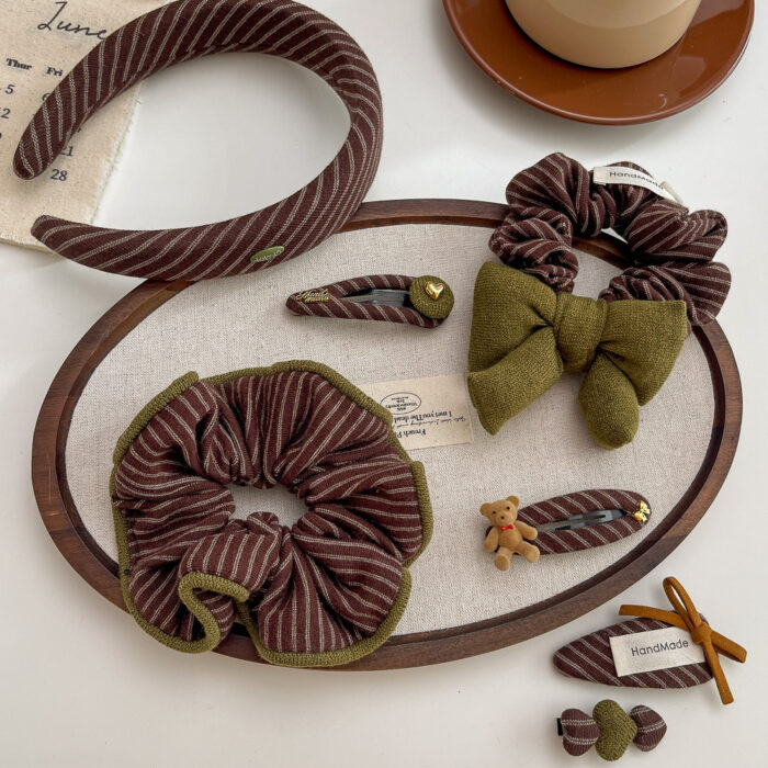 冬日綠咖色手工髮式 / 六款