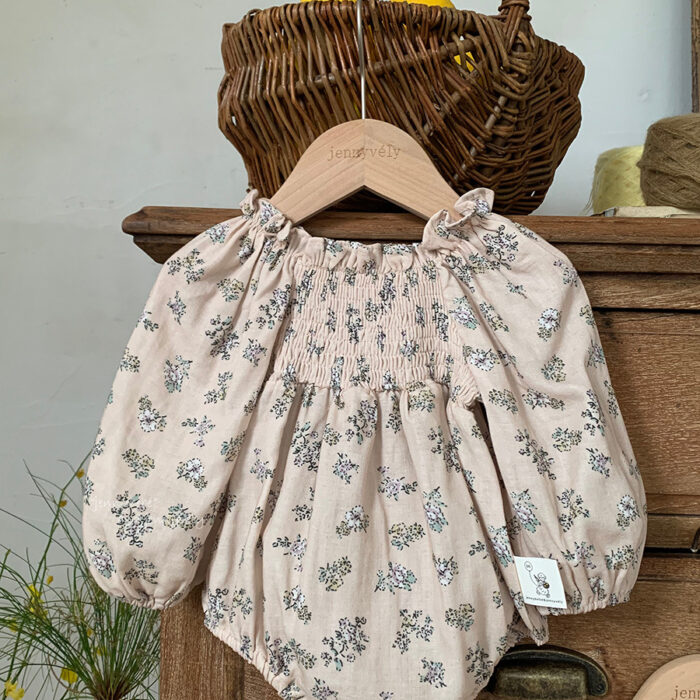 韓版秋季66~90cm - 碎花包屁衣 / 二色