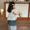 韓版夏季90~140cm - 森林系碎花上衣/屁兜/花邊褲：圖片 3