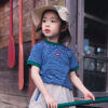 凹豆夏季100~150cm - 橫條撞色上衣 / 三色：圖片 2