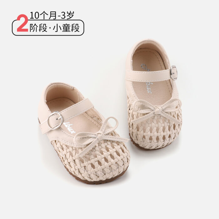 12.5~16cm - 超可愛蝴蝶結編織鞋 / 三色