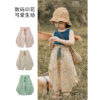 韓版夏季80~130cm - 復古碎花日系褲 / 四色：圖片 2