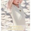 韓版泳裝80~130cm - 櫻桃線條連身泳裝含帽子 / 三色：圖片 6